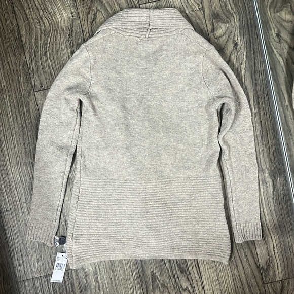 NWT AB Studio Button Taupe Cardigan size XS - Picture 5 of 5